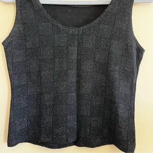 Black sequin tank top